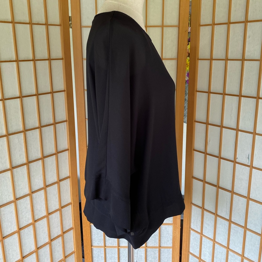 💲 Rose & Olive Black Top With Attached Tank SZ S - Picture 4 of 12